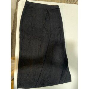 The Drop Women's Veronique High-Waist Slit Skirt - Medium